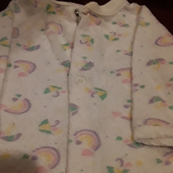 Very soft  footed  Onesie Sleeper  Rainbow's. - Picture 2 of 5